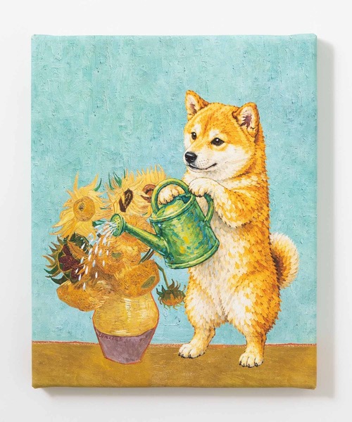 世界の名画 柴犬 アートキャンバス（ポスター/アート）｜emonique