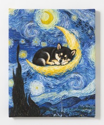 emonique（エモニーク）の「世界の名画 柴犬 黒柴 アートキャンバス（ポスター/アート）」