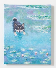 emonique（エモニーク）の「世界の名画 柴犬 黒柴 アートキャンバス（ポスター/アート）」