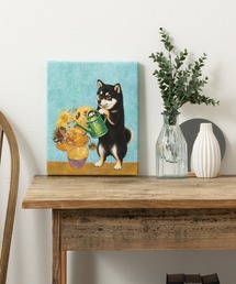 emonique（エモニーク）の「世界の名画 柴犬 黒柴 アートキャンバス（ポスター/アート）」