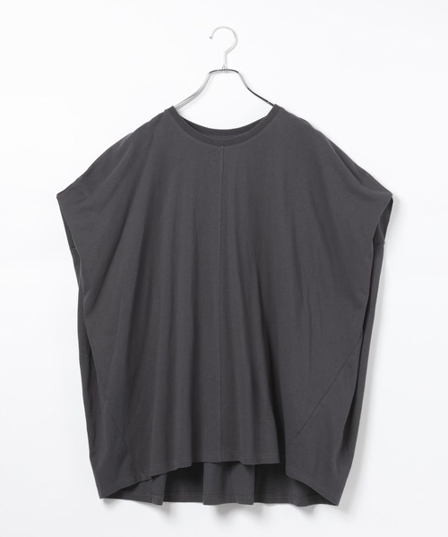 LEPSIM（レプシィム）の「バックギャザーチュニック　742571（Tシャツ/カットソー・レディース・オフホワイト/ブラック/イエロー/チャコールグレー・FREE）」の3枚目の写真