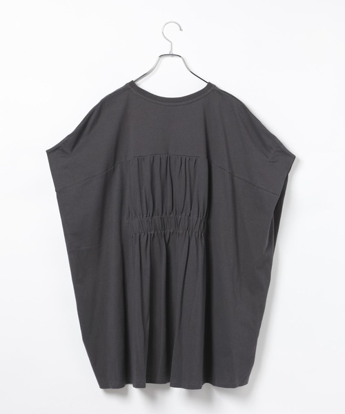 LEPSIM（レプシィム）の「バックギャザーチュニック　742571（Tシャツ/カットソー・レディース・オフホワイト/ブラック/イエロー/チャコールグレー・FREE）」の14枚目の写真