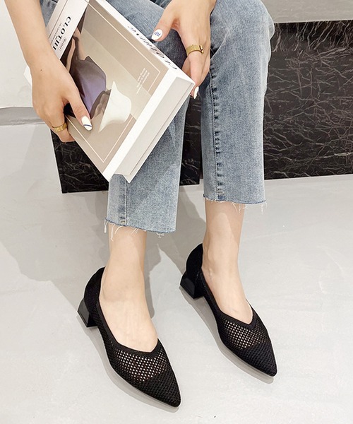 by LEGNA(バイレグナ)の「メッシュ切替ポインテッドトゥパンプス(パンプス・レディース・ブラック/ベージュ系その他/ベージュ/レオパード/ブラック系その他・24cm/22.5cm/23.5cm/23cm/24.5cm/22cm)」の9枚目の写真