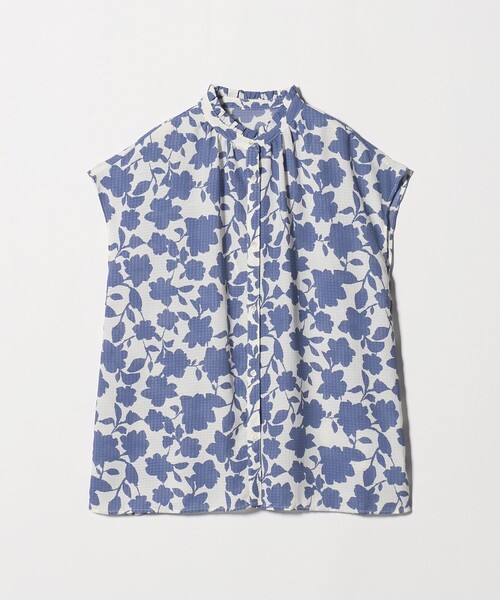 A DAY IN THE LIFE UNITED ARROWS(アデイインザライフユナイテッドアローズ)の「リップル フリルネックシャツ <A DAY IN THE LIFE>(シャツ/ブラウス・レディース・その他1/ブラック/ベージュ・FREE)」の14枚目の写真