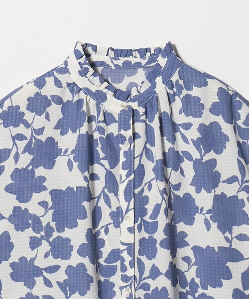 A DAY IN THE LIFE UNITED ARROWS(アデイインザライフユナイテッドアローズ)の「リップル フリルネックシャツ <A DAY IN THE LIFE>(シャツ/ブラウス・レディース・その他1/ブラック/ベージュ・FREE)」の15枚目の写真