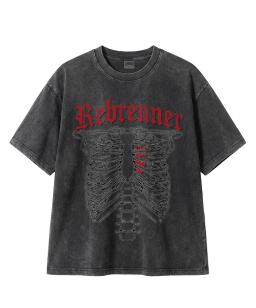 REBRENNER(リブレンナー)の「DTG 本ピグメント クロップ 半袖Tシャツ チャコール(Tシャツ/カットソー・メンズ・その他・LARGE/X-LARGE/MEDIUM)」の1枚目の写真