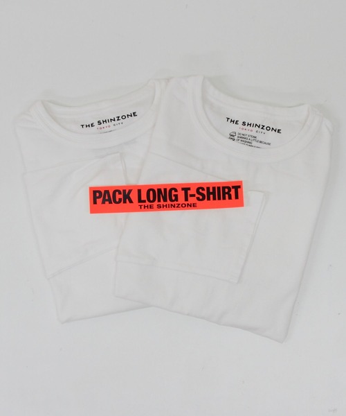 THE SHINZONE(ザ シンゾーン)の「THE SHINZONE/シンゾーン パックロングスリーブTEE(2枚組セット) PACK LONG SLEEVE TEE 26AMSCU18(Tシャツ/カットソー・レディース・ホワイト/グレー・FREE)」の2枚目の写真