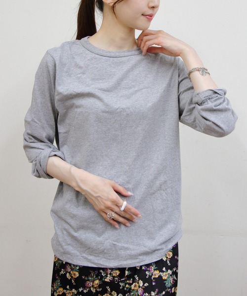 THE SHINZONE(ザ シンゾーン)の「THE SHINZONE/シンゾーン パックロングスリーブTEE(2枚組セット) PACK LONG SLEEVE TEE 26AMSCU18(Tシャツ/カットソー・レディース・ホワイト/グレー・FREE)」の6枚目の写真