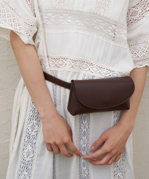 CIAOPANIC TYPY(チャオパニックティピー)の「【ZOZO限定】アソート素材ウエストポーチベルトBAG(ボディバッグ/ウエストポーチ・レディース・ブラック/ダークブラウン/ベージュ・ONE SIZE)」の2枚目の写真