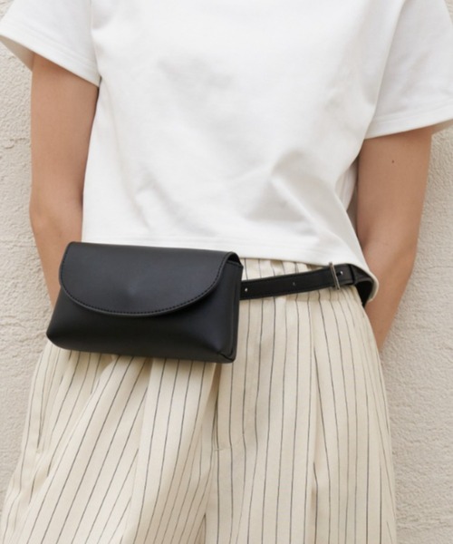 CIAOPANIC TYPY(チャオパニックティピー)の「【ZOZO限定】アソート素材ウエストポーチベルトBAG(ボディバッグ/ウエストポーチ・レディース・ブラック/ダークブラウン/ベージュ・ONE SIZE)」の1枚目の写真