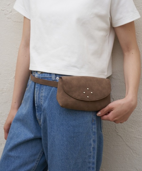 CIAOPANIC TYPY(チャオパニックティピー)の「【ZOZO限定】アソート素材ウエストポーチベルトBAG(ボディバッグ/ウエストポーチ・レディース・ブラック/ダークブラウン/ベージュ・ONE SIZE)」の11枚目の写真