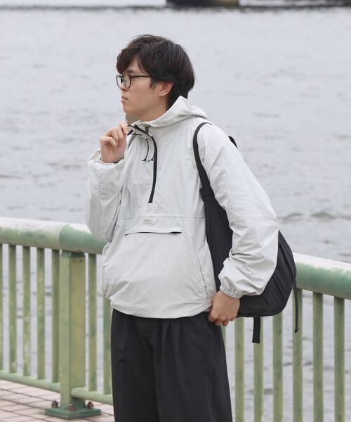 FFEIN(フェイン)の「【撥水加工】FFEIN(フェイン)アノラックジャケット / セットアップ ナイロン スタンド フルジップ 刺繍 ワンポイント ドローコード(ナイロンジャケット・メンズ・レッド/ブラック/アイボリー・SMALL/LARGE/MEDIUM)」の21枚目の写真
