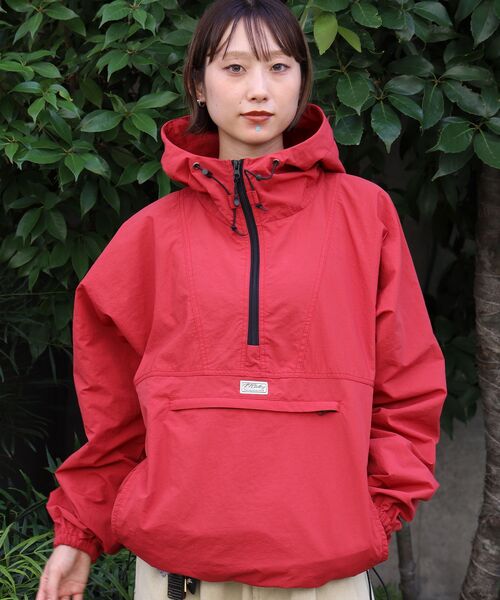 FFEIN(フェイン)の「【撥水加工】FFEIN(フェイン)アノラックジャケット / セットアップ ナイロン スタンド フルジップ 刺繍 ワンポイント ドローコード(ナイロンジャケット・メンズ・レッド/ブラック/アイボリー・SMALL/LARGE/MEDIUM)」の22枚目の写真