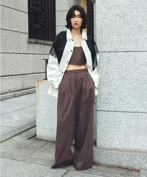 uncrave（アンクレイヴ）の「チノギャバジン カバーオール（カバーオール・レディース・ホワイト系/ネイビー系/ベージュ系・1/FREE）」の4枚目の写真