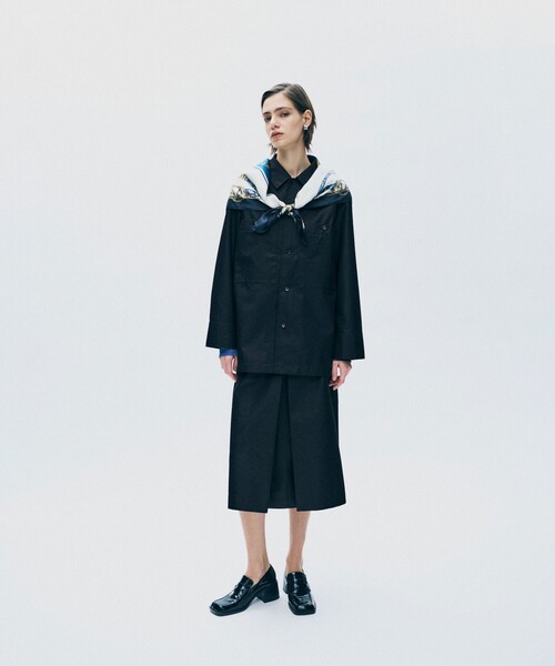 uncrave（アンクレイヴ）の「チノギャバジン カバーオール（カバーオール・レディース・ホワイト系/ネイビー系/ベージュ系・1/FREE）」の6枚目の写真