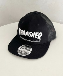 THRASHER | MAG LOGO ツイルメッシュ平ツバキャップ(キャップ)