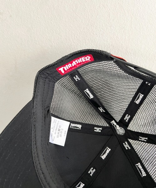 THRASHER（スラッシャー）の「MAG LOGO ツイルメッシュ平ツバキャップ（キャップ・キッズ・ブラック・FREE）」の11枚目の写真