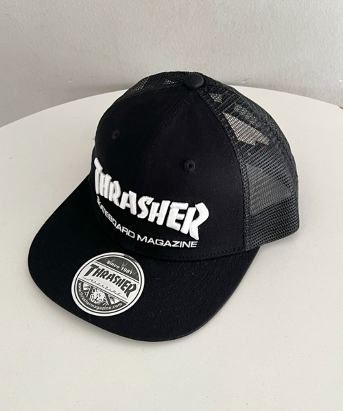 THRASHER（スラッシャー）の「MAG LOGO ツイルメッシュ平ツバキャップ（キャップ・キッズ・ブラック・FREE）」の13枚目の写真