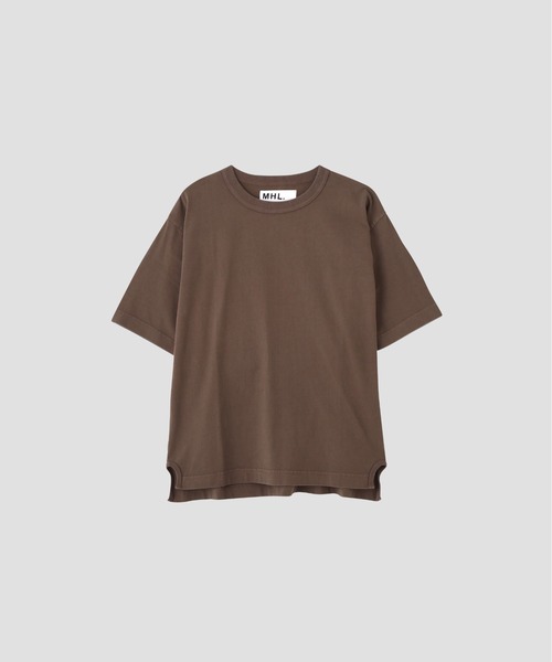 MHL.(エムエイチエル)の「FADED ROUGH COTTON JERSEY(Tシャツ/カットソー・メンズ・ライトブラウン/セージグリーン・LARGE/MEDIUM)」の7枚目の写真