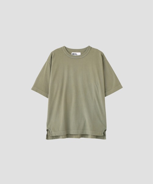 MHL.(エムエイチエル)の「FADED ROUGH COTTON JERSEY(Tシャツ/カットソー・メンズ・ライトブラウン/セージグリーン・LARGE/MEDIUM)」の10枚目の写真