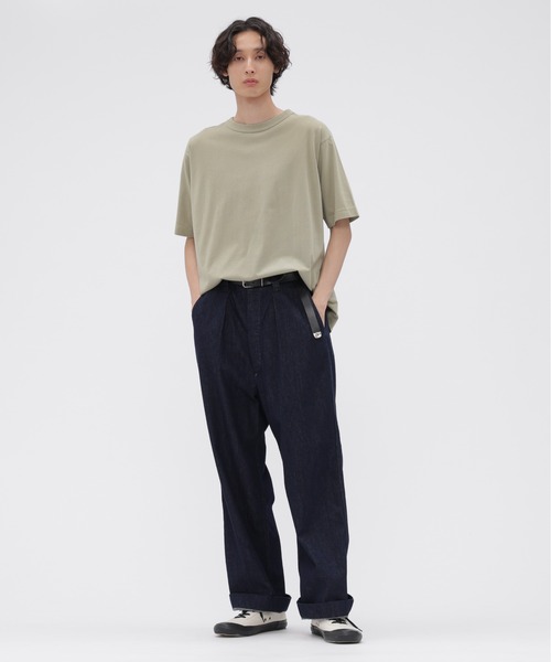 MHL.(エムエイチエル)の「FADED ROUGH COTTON JERSEY(Tシャツ/カットソー・メンズ・ライトブラウン/セージグリーン・LARGE/MEDIUM)」の8枚目の写真