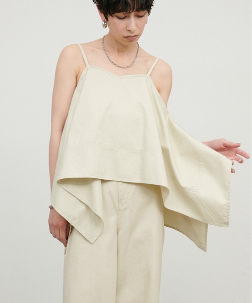 LARUTA(ラルータ)の「【LARUTA】イレギュラーヘムバックリボンキャミ(キャミソール・レディース・ピンク/ライトベージュ・FREE)」の4枚目の写真
