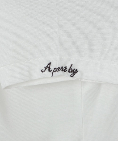 A part by(アパートバイ)の「【20周年】Apb_ロゴTシャツ(Tシャツ/カットソー・レディース・ライトピンク/ライトグレー/ボルドー/オフホワイト/ブラウン・FREE)」の12枚目の写真