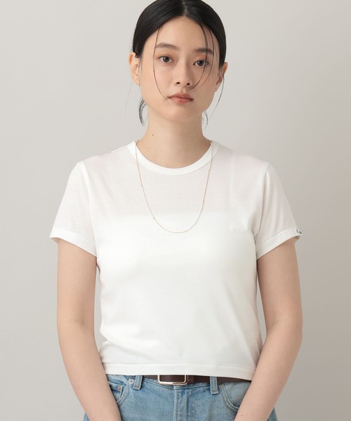 A part by(アパートバイ)の「【20周年】Apb_ロゴTシャツ(Tシャツ/カットソー・レディース・ライトピンク/ライトグレー/ボルドー/オフホワイト/ブラウン・FREE)」の10枚目の写真