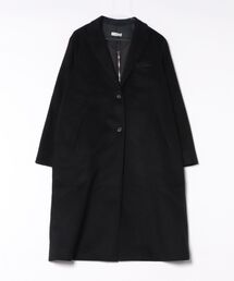 【S】【it】【BLANC VERT】カシミヤ混 テーラードカラー ロングコート