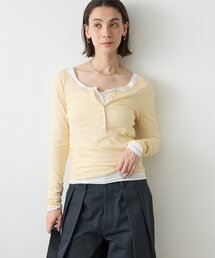 【La nature linge】キュプラハイツイストヘンリーロンTee