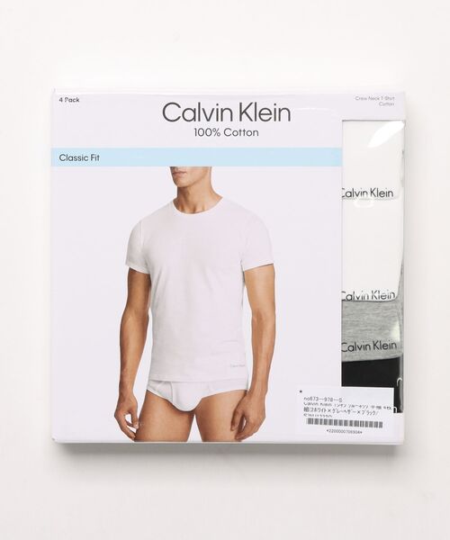 Calvin Klein(カルバン・クライン)の「Calvin Klein Tシャツ クルーネック半袖 4枚組(Tシャツ/カットソー・メンズ・ホワイト系その他/ホワイト/ブラック・LARGE/MEDIUM/X-LARGE/SMALL)」の5枚目の写真