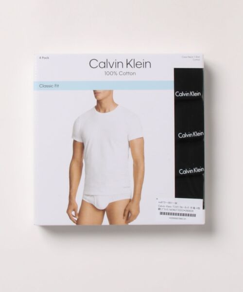 Calvin Klein(カルバン・クライン)の「Calvin Klein Tシャツ クルーネック半袖 4枚組(Tシャツ/カットソー・メンズ・ホワイト系その他/ホワイト/ブラック・LARGE/MEDIUM/X-LARGE/SMALL)」の6枚目の写真