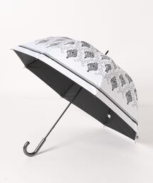 macocca（マコッカ）の「モノクロームシリーズ ダマスク柄 晴雨兼用 ショート傘 遮光率・UVカット率99.9％以上 はっ水加工 UPF50＋（長傘）」