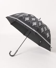macocca（マコッカ）の「モノクロームシリーズ ダマスク柄 晴雨兼用 ショート傘 遮光率・UVカット率99.9％以上 はっ水加工 UPF50＋（長傘）」