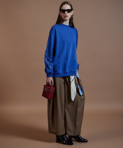 MAISON SPECIAL(メゾンスペシャル)の「【2026Autumn PRE-ORDER】Reverse Zipper Sweatshirt/リバースファスナースウェット(スウェット・レディース・ライトグレー/チャコールグレー/イエロー/ブルー・FREE)」の13枚目の写真