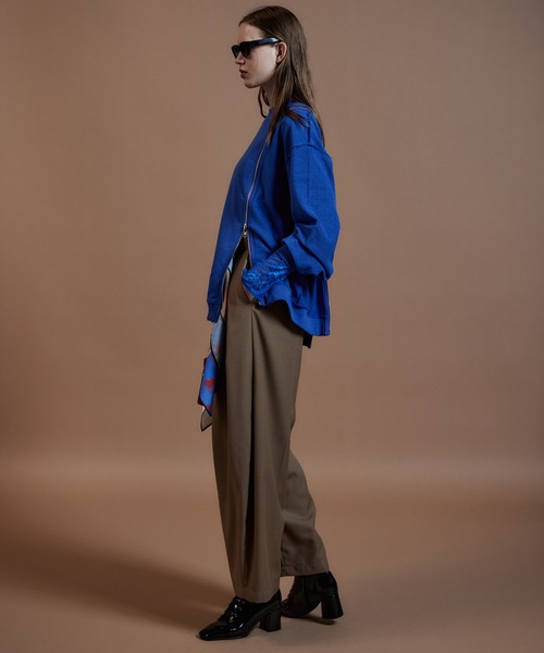 MAISON SPECIAL(メゾンスペシャル)の「【2026Autumn PRE-ORDER】Reverse Zipper Sweatshirt/リバースファスナースウェット(スウェット・レディース・ライトグレー/チャコールグレー/イエロー/ブルー・FREE)」の15枚目の写真