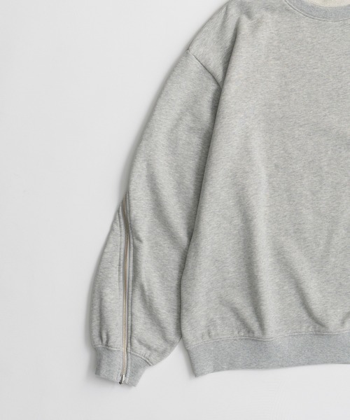 MAISON SPECIAL(メゾンスペシャル)の「【2026Autumn PRE-ORDER】Reverse Zipper Sweatshirt/リバースファスナースウェット(スウェット・レディース・ライトグレー/チャコールグレー/イエロー/ブルー・FREE)」の22枚目の写真