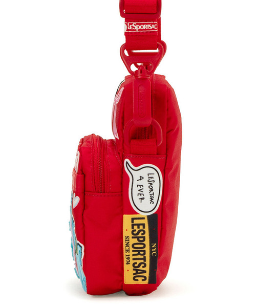 LeSportsac(レスポートサック)の「PW MINI PHONE XBODY パッチワークレッドミニフォーンクロスボディ(ショルダーバッグ・レディース・レッド・FREE)」の5枚目の写真