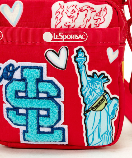 LeSportsac(レスポートサック)の「PW MINI PHONE XBODY パッチワークレッドミニフォーンクロスボディ(ショルダーバッグ・レディース・レッド・FREE)」の9枚目の写真