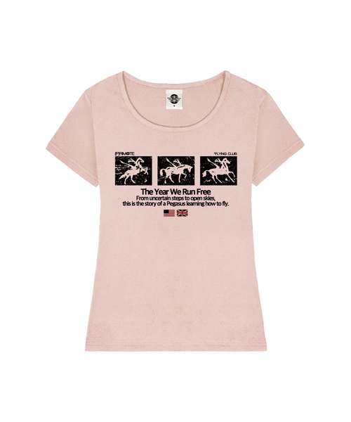 PRIMATE(プライメイト)の「RUN FREE レディース Uネック スリムフィット 半袖Tシャツ 6 COLORS(Tシャツ/カットソー・レディース・ホワイト/ネイビー/ミックスグレー/ピンク/ブラック/ミント・SMALL/MEDIUM)」の6枚目の写真