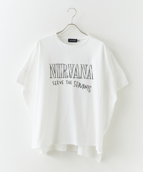 GOOD ROCK SPEED(グッドロックスピード)の「GOOD ROCK SPEED/グッドロックスピード Serve The Servants Dolman T-Shirt プリントTシャツ 半袖 クルーネック ドルマンスリーブ メンズ レディース 2026年 夏 夏服(Tシャツ/カットソー・レディース・ホワイト・FREE)」の2枚目の写真