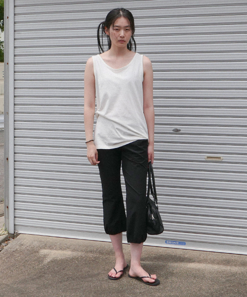 STEP AROUND(ステップアラウンド)の「Summer Easy Banding Pants_BLACK(その他パンツ・レディース・その他・SMALL/MEDIUM/LARGE)」の1枚目の写真