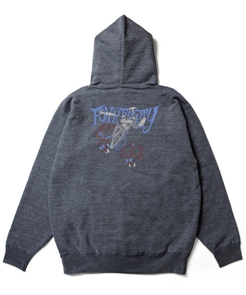 430（フォーサーティ）の「mpa4188-TF ZEPPELIN Z-U PARKA ジップアップパーカー(26-188)（パーカー・メンズ・ブラック/ネイビー/ヘザーグレー/チャコールグレー・1/2/3/0）」の5枚目の写真