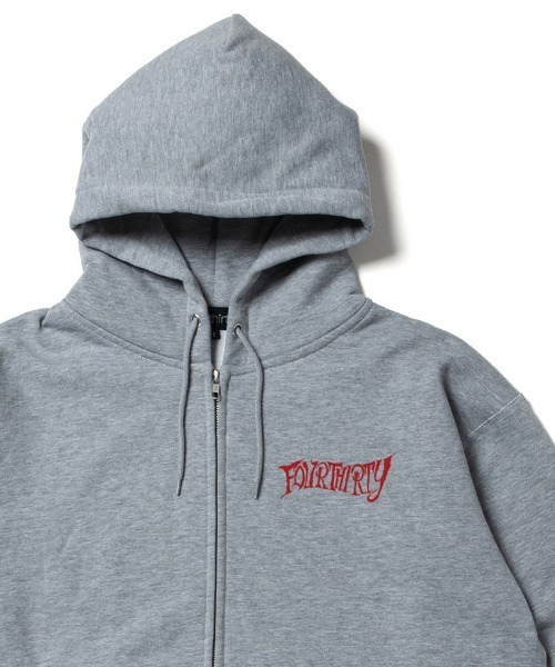430（フォーサーティ）の「mpa4188-TF ZEPPELIN Z-U PARKA ジップアップパーカー(26-188)（パーカー・メンズ・ブラック/ネイビー/ヘザーグレー/チャコールグレー・1/2/3/0）」の9枚目の写真