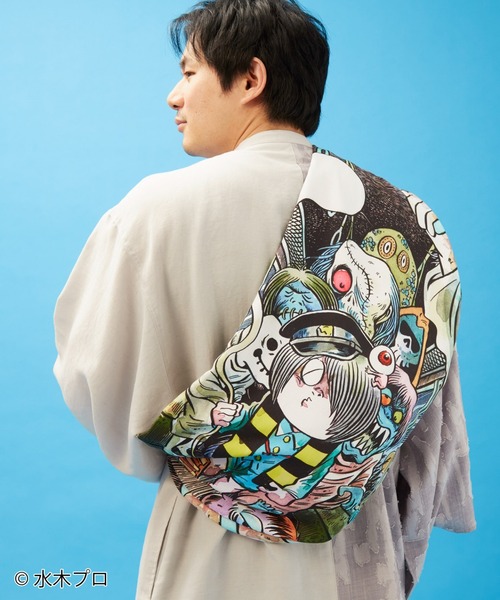 倭物やカヤ(ワモノヤカヤ)の「《水木しげる》ゲゲゲの鬼太郎 たすき型バッグ(ショルダーバッグ・レディース・その他1/その他2・FREE)」の3枚目の写真