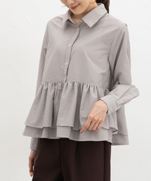 Studded Half-Sleeve Bow Tie Shirt/スタッズハーフスリーブボウタイ