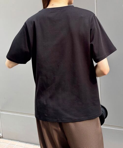 le.coeur blanc(ルクールブラン)の「【撥水・撥油・防汚】AllureTシャツ(Tシャツ/カットソー・レディース・ブラック/オフホワイト/キャメル・38)」の9枚目の写真