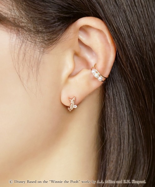TAKE-UP（テイクアップ）の「【 Solo Pierce】ディズニーコレクションジュエリー[くまのプーさん]ピアス（ピアス（片耳用）・レディース・ピンクゴールド・FREE）」の3枚目の写真