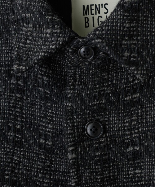MEN'S BIGI(メンズビギ)の「総裏ツイード CPOシャツアウター(ブルゾン・メンズ・パープル/チャコールグレー/ブラック・03/02/01)」の15枚目の写真