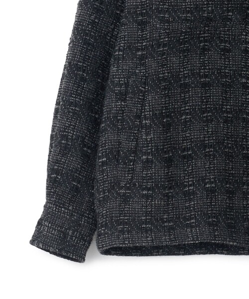 MEN'S BIGI(メンズビギ)の「総裏ツイード CPOシャツアウター(ブルゾン・メンズ・パープル/チャコールグレー/ブラック・03/02/01)」の19枚目の写真
